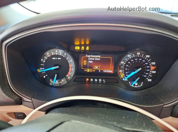 3FA6P0H76HR278068 2017 FORD FUSION White Widok zestawu wskaźników