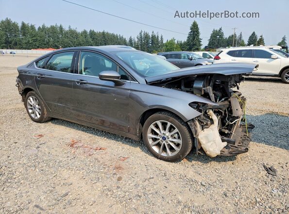 3FA6P0H76HR356185 2017 FORD FUSION Gray Передня права чверть