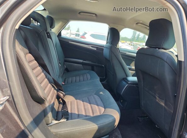 3FA6P0H76HR356185 2017 FORD FUSION Gray Вид задніх сидінь
