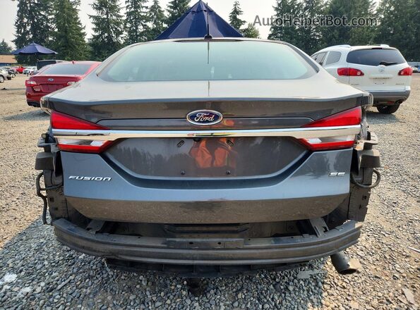 3FA6P0H76HR356185 2017 FORD FUSION Gray Вид ззаду
