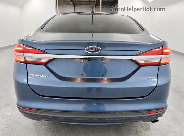 3FA6P0H76JR129598 2018 FORD FUSION Синий Вид сзади