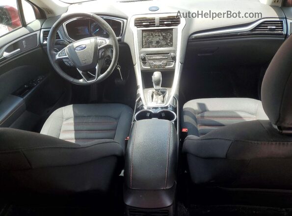 3FA6P0H77GR163008 2016 FORD FUSION Red წინა პანელის ხედი