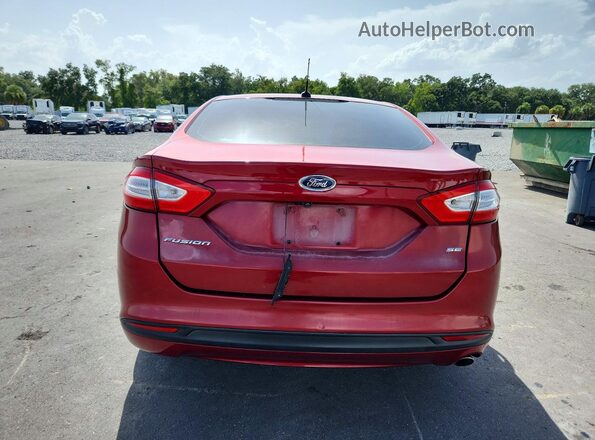 3FA6P0H77GR333755 2016 FORD FUSION Burgundy Հետևի տեսք
