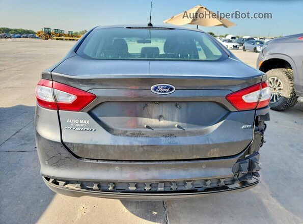 3FA6P0H77GR360180 2016 FORD FUSION Gray Vista trasera