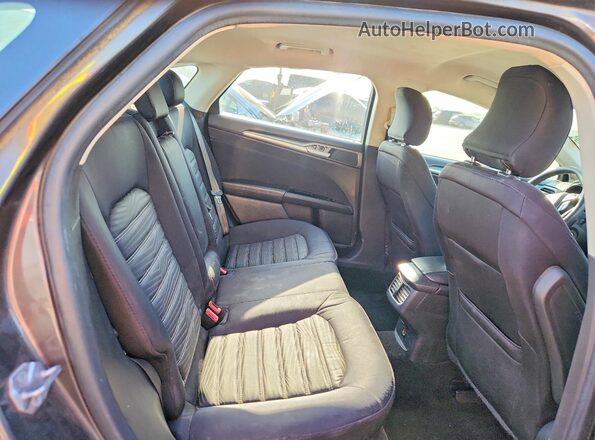 3FA6P0H77GR360180 2016 FORD FUSION Gray Vista de los asientos traseros