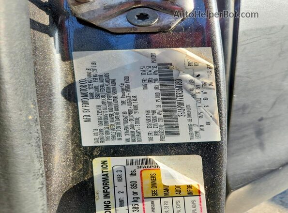 3FA6P0H77GR360180 2016 FORD FUSION Gray Vista del compartimento del motor