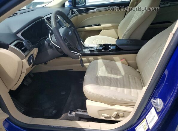 3FA6P0H77GR367341 2016 FORD FUSION Blue წინა სალონის ხედი