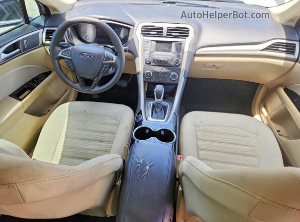 3FA6P0H77GR367341 2016 FORD FUSION Blue წინა პანელის ხედი