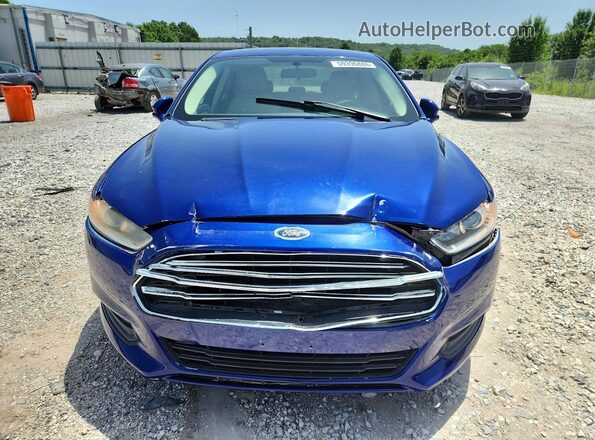 3FA6P0H77GR367341 2016 FORD FUSION Blue წინა ხედი