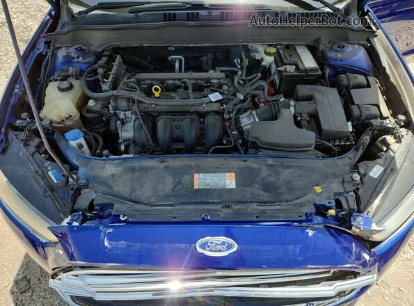 3FA6P0H77GR367341 2016 FORD FUSION Blue უკანა სალონის ხედი