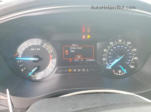 3FA6P0H77HR164418 2017 FORD FUSION Silver Instrument cluster view