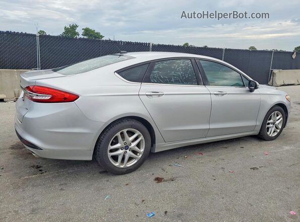 3FA6P0H77HR164418 2017 FORD FUSION Silver Rear right