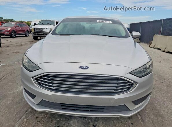 3FA6P0H77HR164418 2017 FORD FUSION Silver Front view