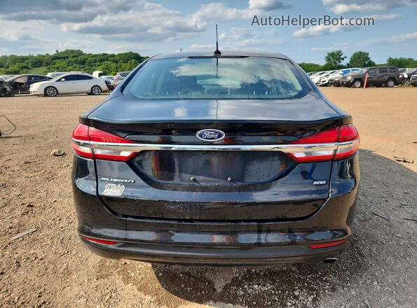 3FA6P0H77HR227162 2017 FORD FUSION Black Widok z tyłu
