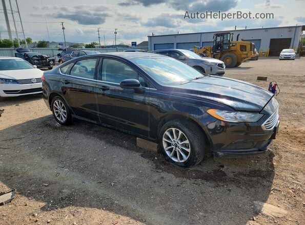 3FA6P0H77HR227162 2017 FORD FUSION Black Przód prawy