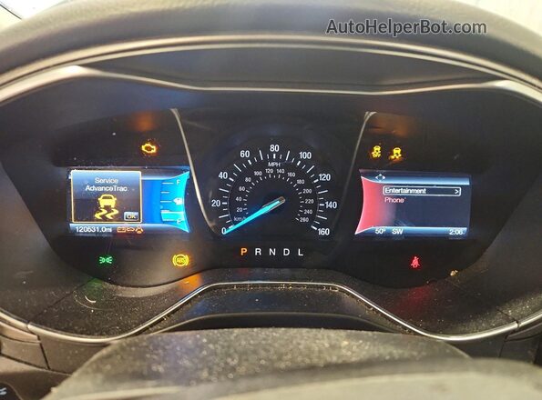 3FA6P0H77HR407466 2017 FORD FUSION White Vista del cuadro de instrumentos