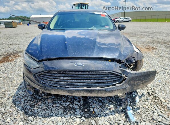 3FA6P0H77JR179314 2018 FORD FUSION Black წინა ხედი