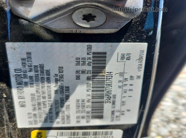 3FA6P0H77JR179314 2018 FORD FUSION Black ძრავის განყოფილების ხედი
