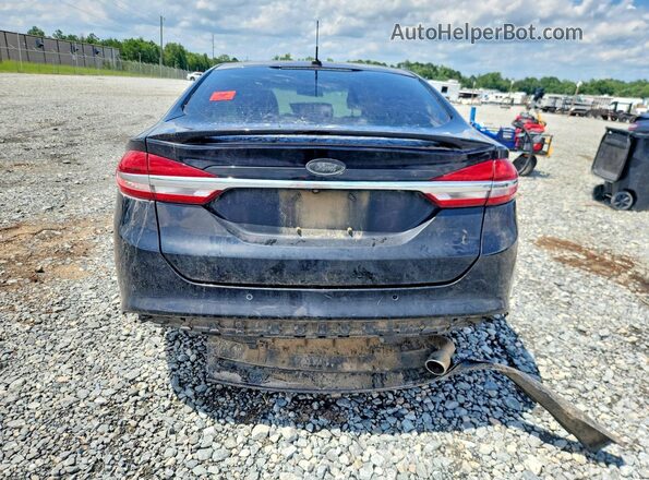 3FA6P0H77JR179314 2018 FORD FUSION Black უკანა ხედი