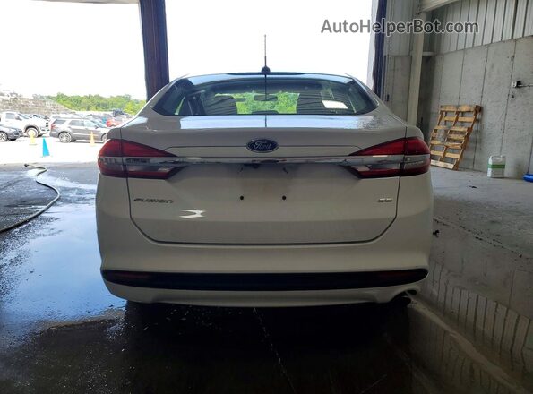3FA6P0H77JR198087 2018 FORD FUSION White Вид ззаду
