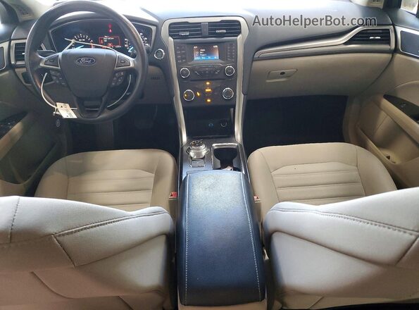 3FA6P0H77JR198087 2018 FORD FUSION White Вид панелі приладів