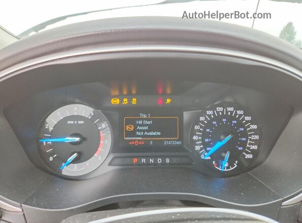 3FA6P0H78GR161395 2016 FORD FUSION White Instrument cluster view