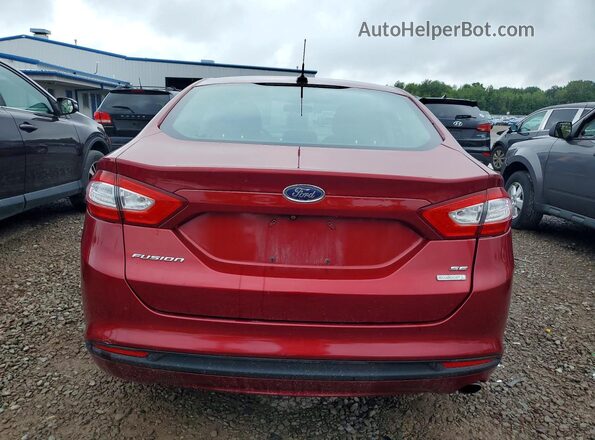 3FA6P0H78GR162630 2016 FORD FUSION Red Հետևի տեսք