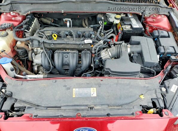 3FA6P0H78GR162630 2016 FORD FUSION Red Սալոնի հետևի տեսք
