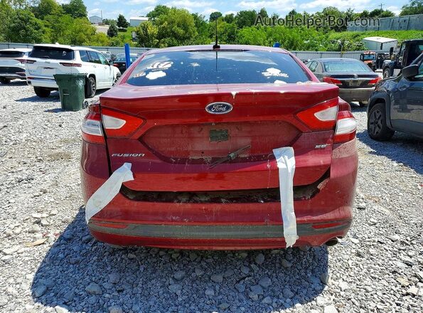 3FA6P0H78GR237598 2016 FORD FUSION Red Vista trasera