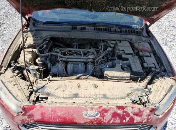 3FA6P0H78GR237598 2016 FORD FUSION Red Vista interior trasera