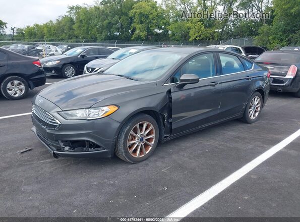 3FA6P0H78HR164900 2017 FORD FUSION Gray Przód lewy