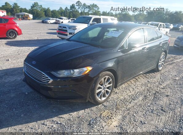3FA6P0H78HR392833 2017 FORD FUSION Black Vista tres cuartos delantera izquierda