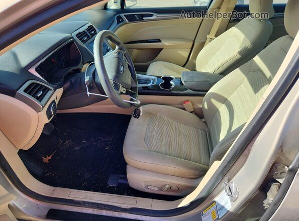 3FA6P0H79GR165522 2016 FORD FUSION Gray წინა სალონის ხედი