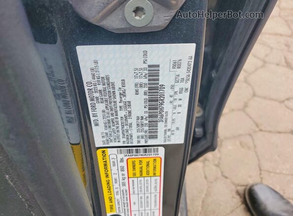 3FA6P0H79GR201709 2016 FORD FUSION Green Widok komory silnika