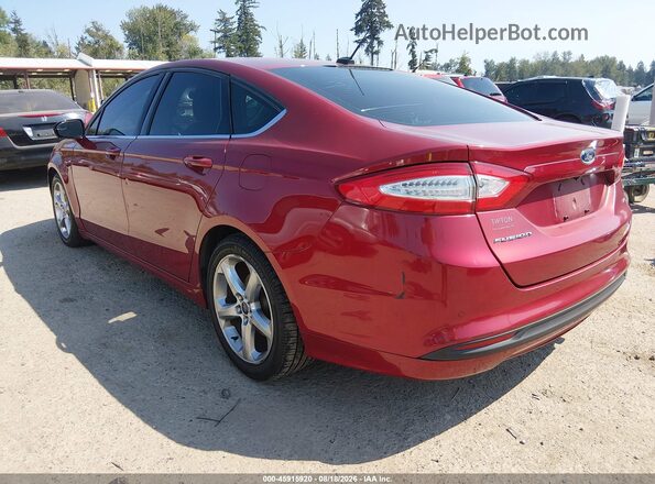 3FA6P0H79GR249369 2016 FORD FUSION Красный Задняя левая четверть