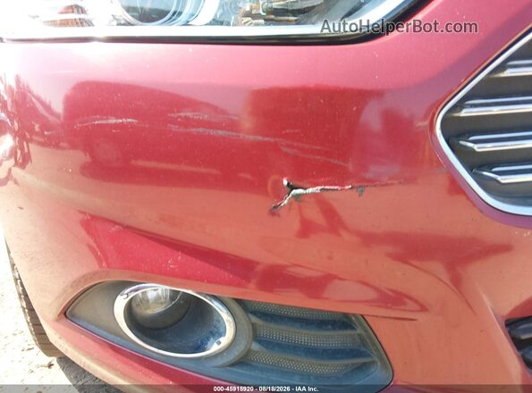 3FA6P0H79GR249369 2016 FORD FUSION Красный Вид спереди