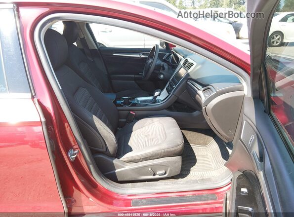 3FA6P0H79GR249369 2016 FORD FUSION Красный Вид салона спереди
