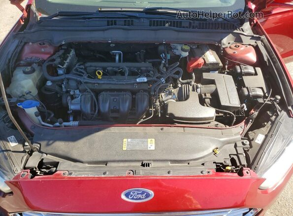 3FA6P0H79GR305567 2016 FORD FUSION Red Вид задньої частини салону