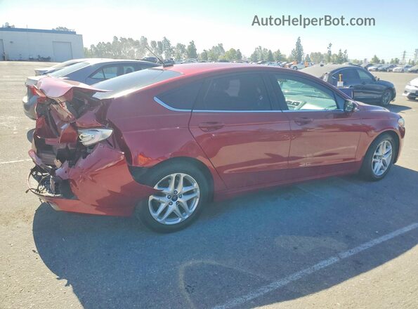 3FA6P0H79GR305567 2016 FORD FUSION Red Задня права чверть