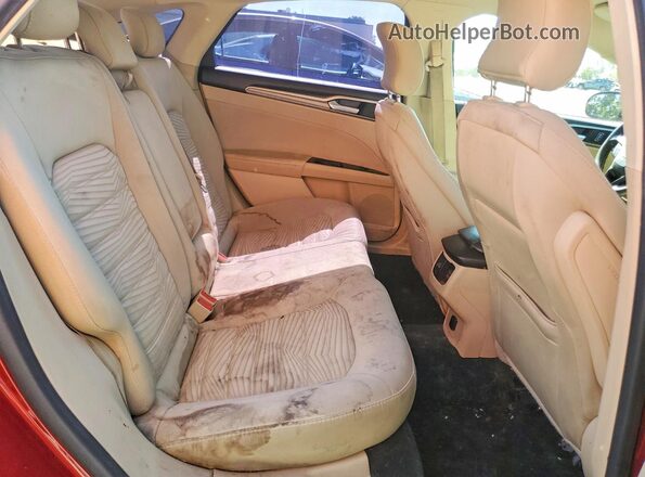 3FA6P0H79GR305567 2016 FORD FUSION Red Вид задніх сидінь