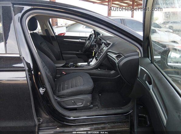 3FA6P0H79GR317203 2016 FORD FUSION Black Вид салону спереду