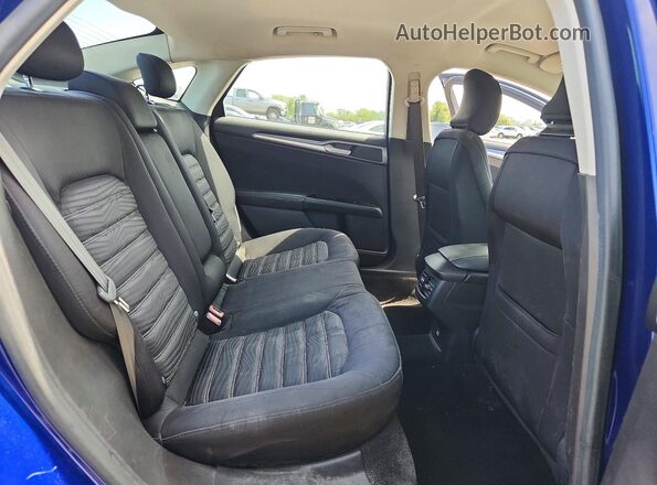 3FA6P0H79GR397716 2016 FORD FUSION Blue Vista de los asientos traseros