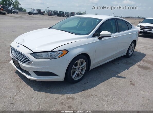 3FA6P0H79JR221031 2018 FORD FUSION White წინა მარცხენა ხედი სამი მეოთხედიდან