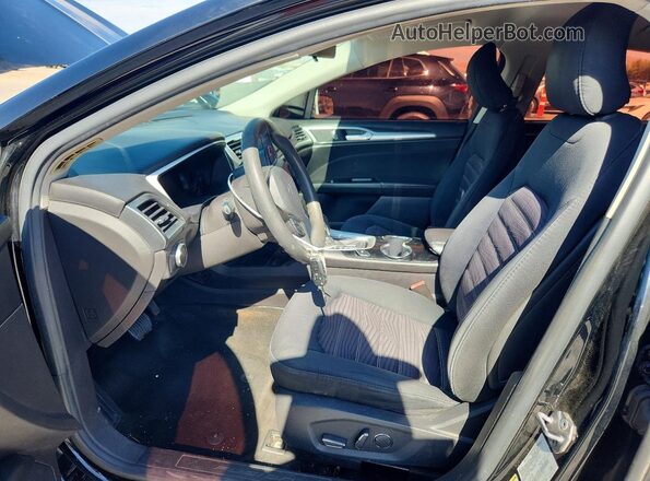 3FA6P0H7XGR118323 2016 FORD FUSION Black Вид салону спереду