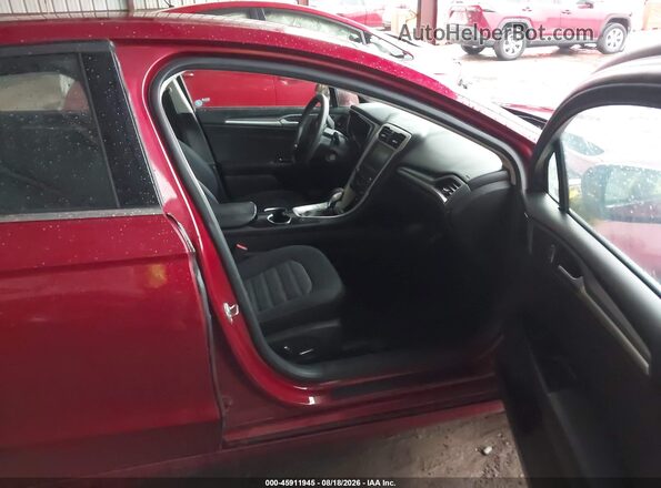 3FA6P0H7XGR133176 2016 FORD FUSION Красный Вид салона спереди
