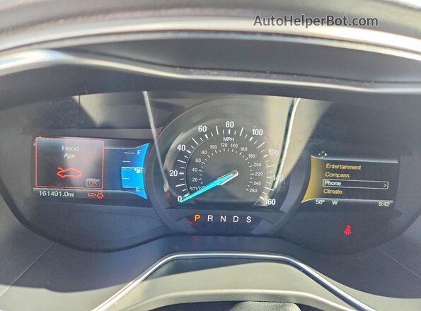 3FA6P0H7XGR280789 2016 FORD FUSION White ხელსაწყოთა პანელის ხედი