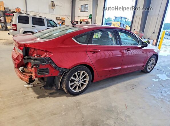 3FA6P0H7XHR148617 2017 FORD FUSION Burgundy Rear right