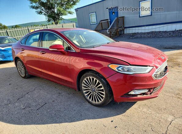 3FA6P0H91HR166134 2017 FORD FUSION Red Przód prawy