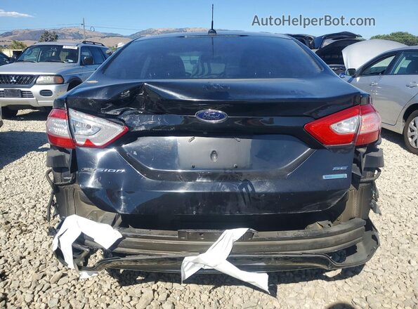 3FA6P0H92GR186956 2016 FORD FUSION Black Vista trasera