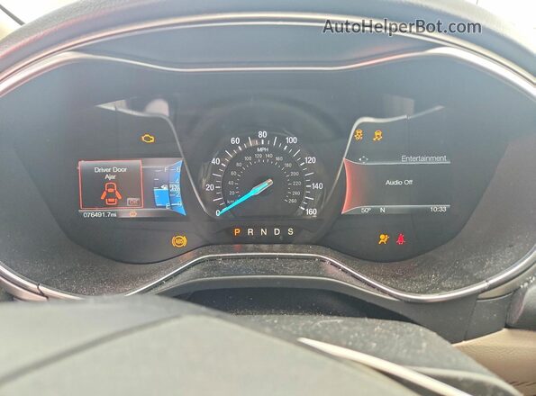 3FA6P0H93JR106362 2018 FORD FUSION Maroon ხელსაწყოთა პანელის ხედი